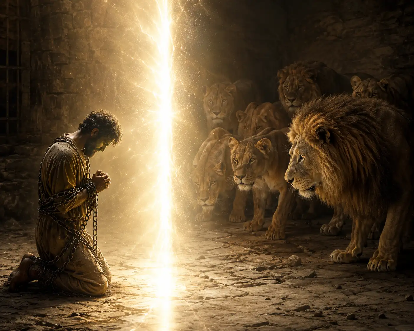 When lions threaten...