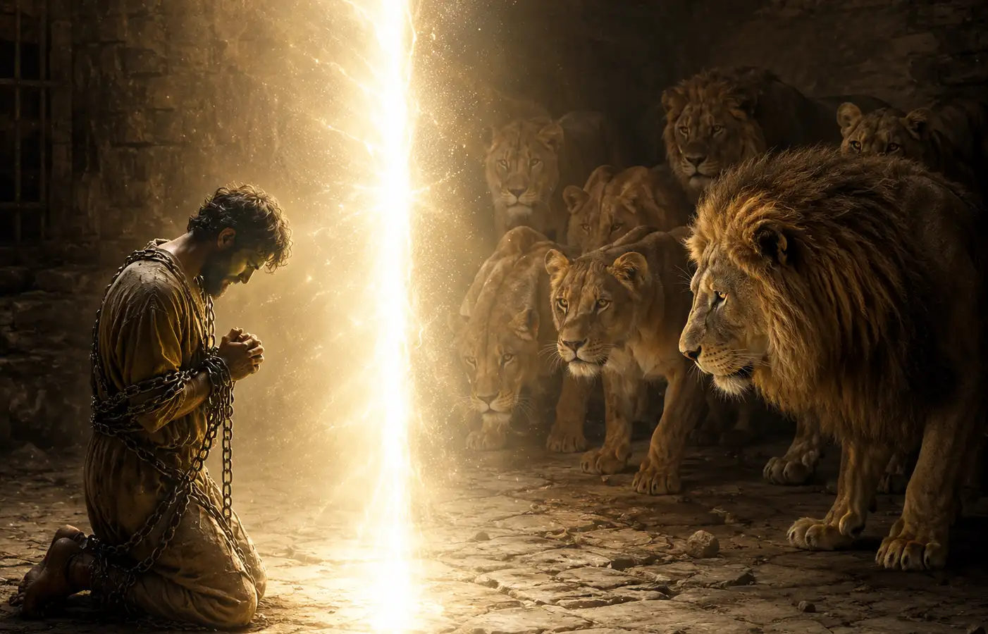When lions threaten...