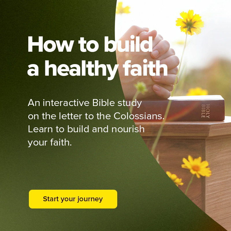 How to build a healthy faith. Start your journey.